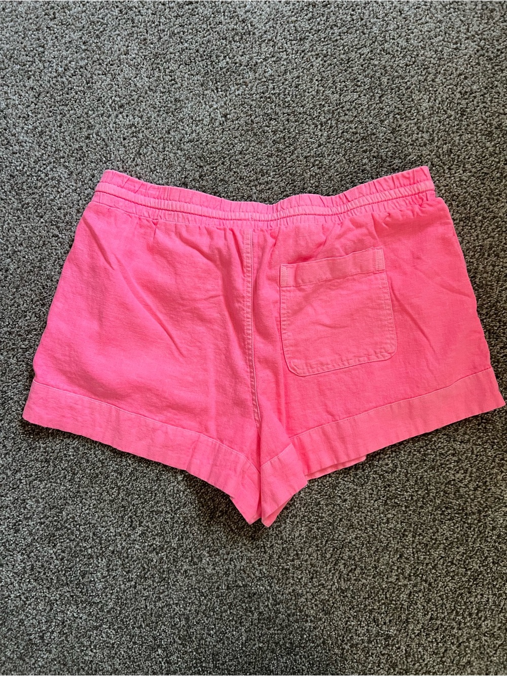 Universal Thread Bright Pink Linen Blend Drawstring Shorts Size Medium - Picture 3 of 4
